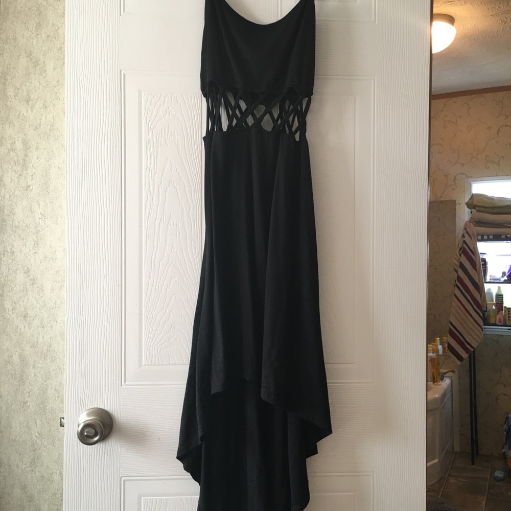 Black maxi dress